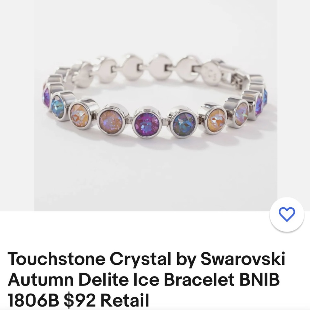 Touchdown crystal. Autumn delite ice bracelet. New in box